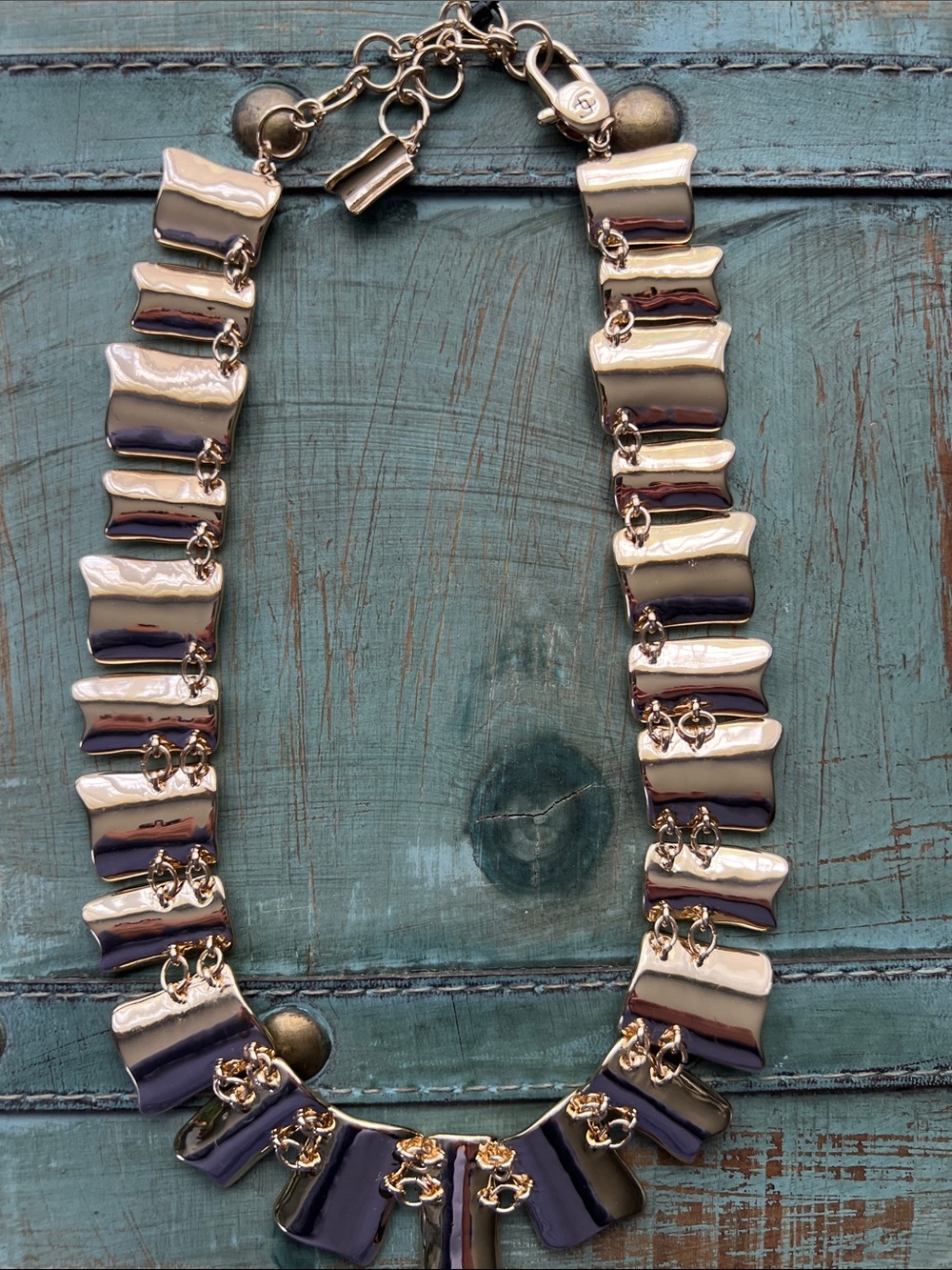 Chico’s Gold Wave Collar Necklace - Elegant Women's Jewelry